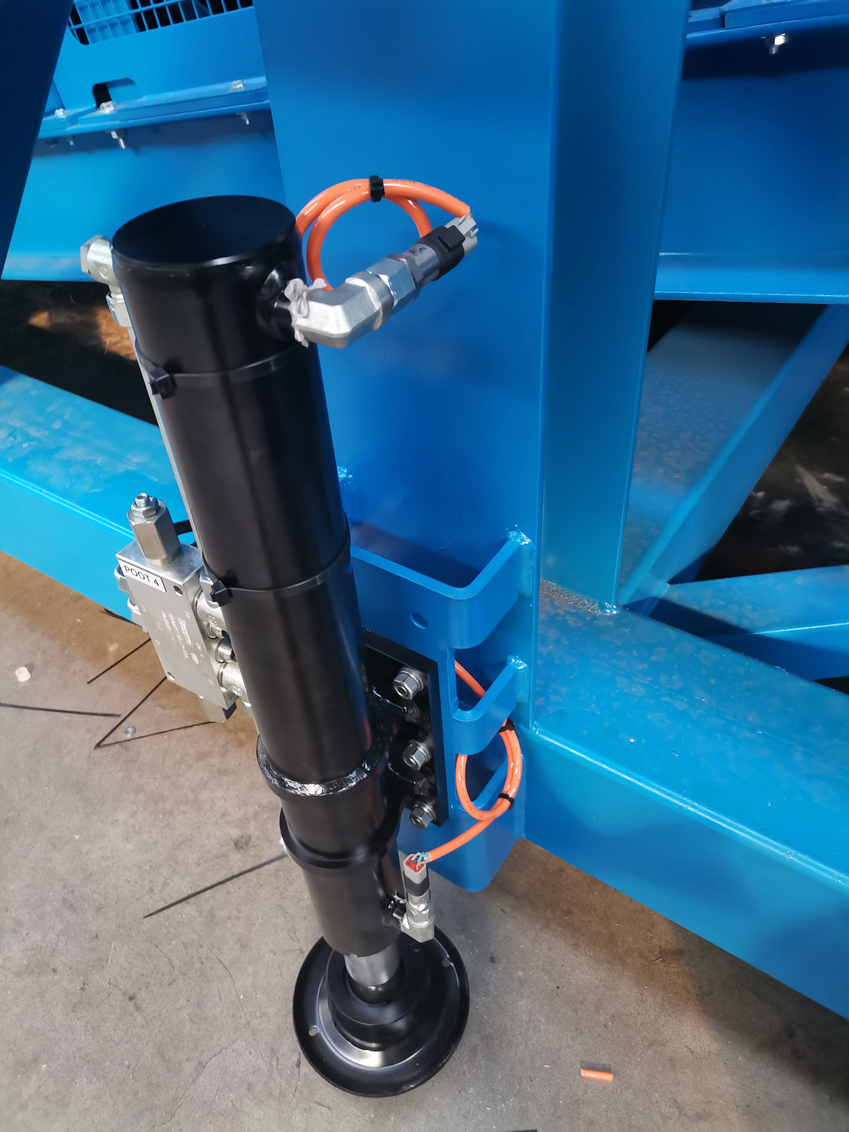 Nivelleersysteem mobiele bunkerweger