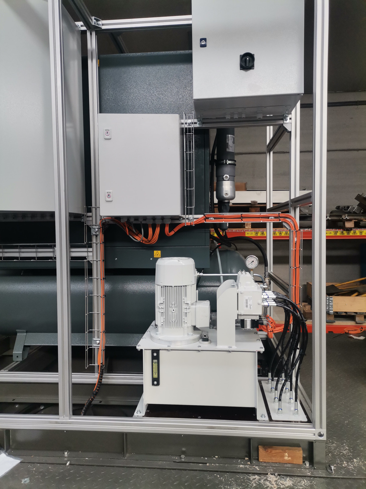 Nivelleersysteem mobiele bunkerweger